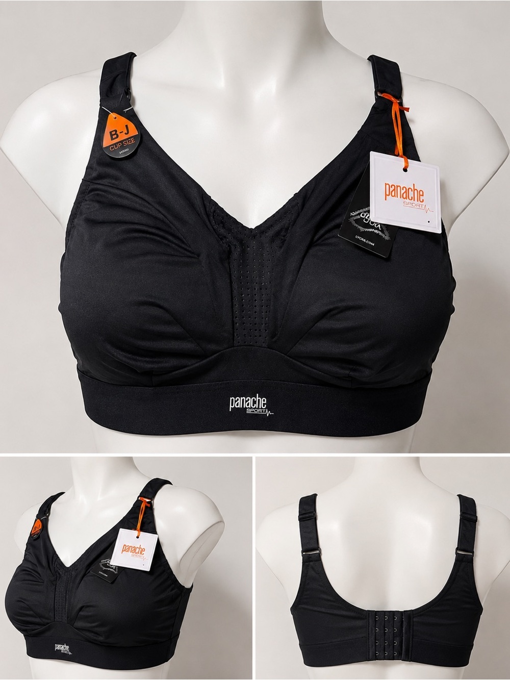 Panache Lingerie Black Wireless Support Sports Bra